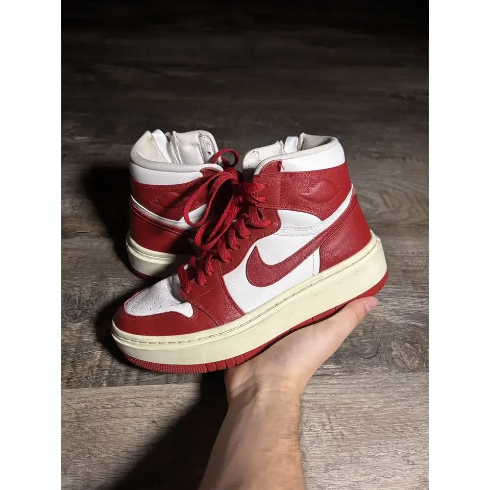 Nike Air Jordan 1 Elevate High Women’s 8 Red White Platform DN3253-116 - Picture 1 of 5